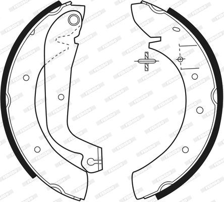 Stabdžių trinkelių komplektas FERODO FSB270