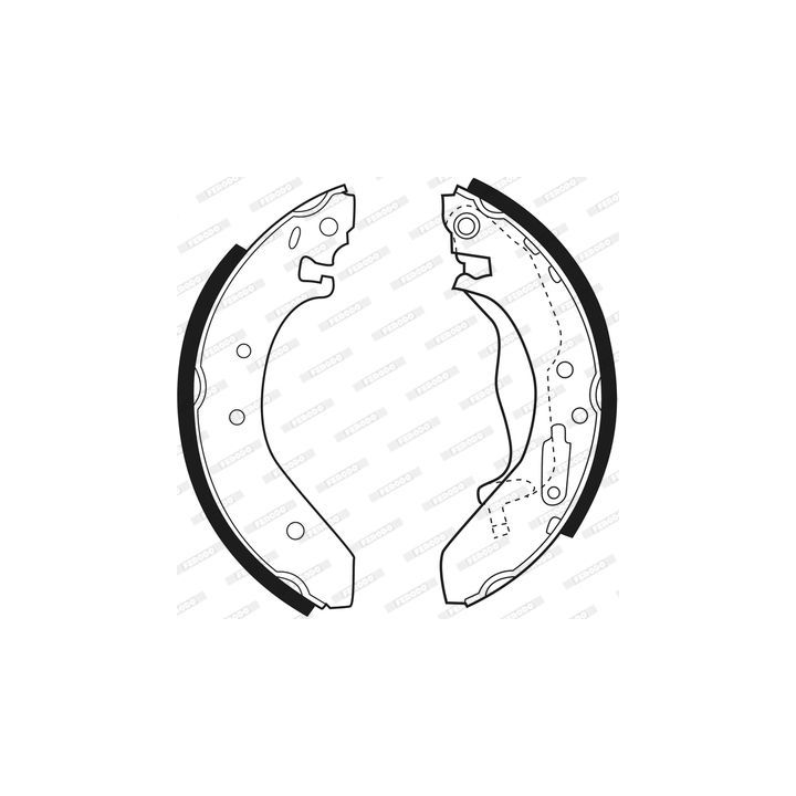 Stabdžių trinkelių komplektas FERODO FSB271