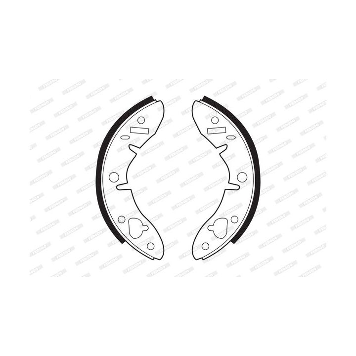 Stabdžių trinkelių komplektas FERODO FSB278