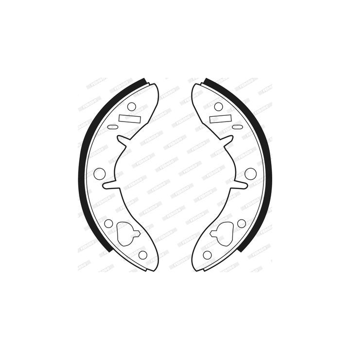 Stabdžių trinkelių komplektas FERODO FSB278