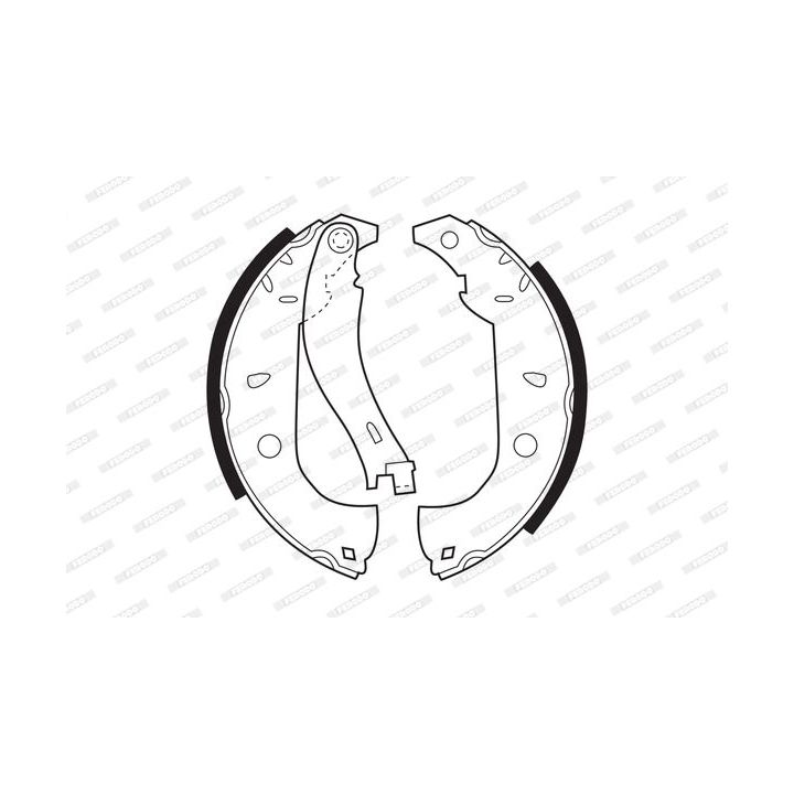 Stabdžių trinkelių komplektas FERODO FSB307