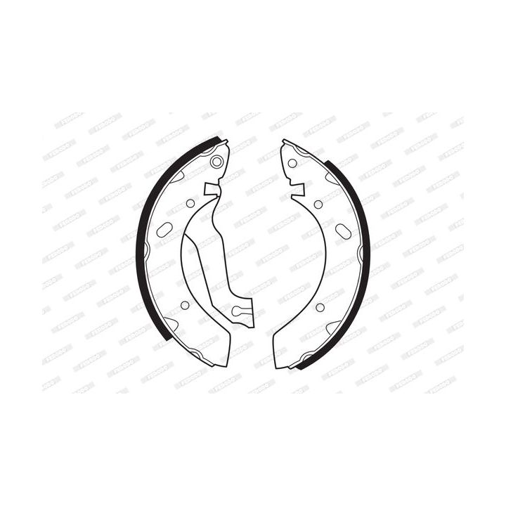 Stabdžių trinkelių komplektas FERODO FSB319