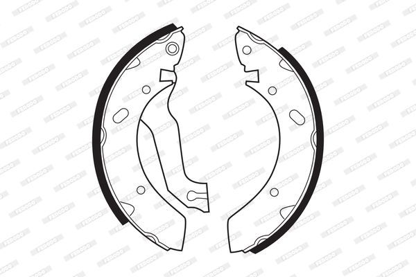 Stabdžių trinkelių komplektas FERODO FSB319