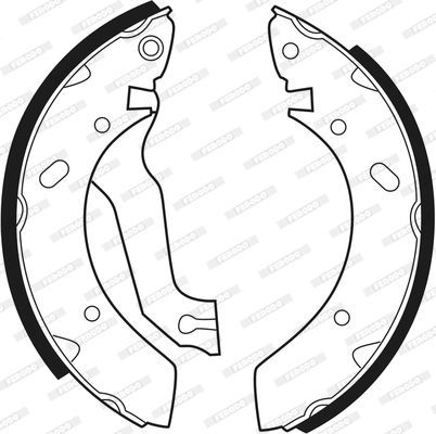 Stabdžių trinkelių komplektas FERODO FSB319