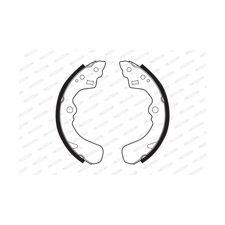 Stabdžių trinkelių komplektas FERODO FSB341