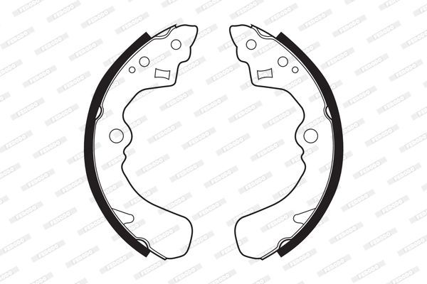 Stabdžių trinkelių komplektas FERODO FSB341