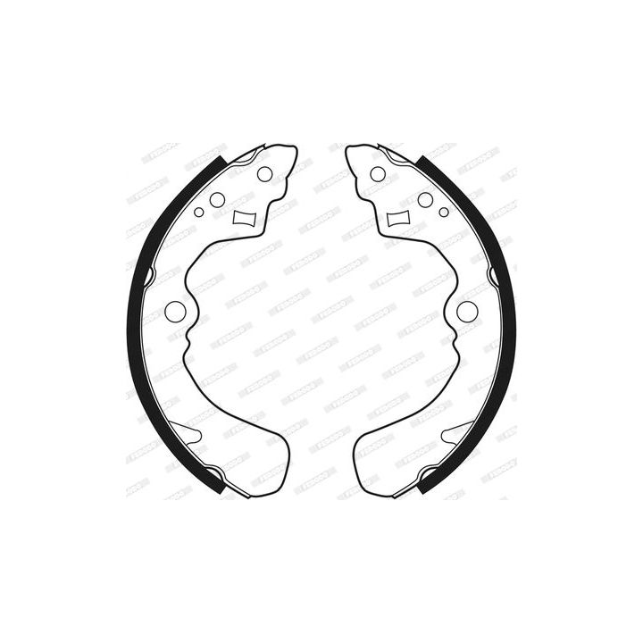 Stabdžių trinkelių komplektas FERODO FSB341