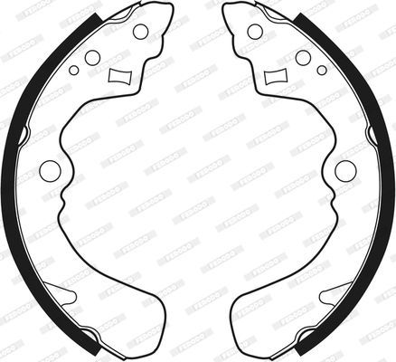 Stabdžių trinkelių komplektas FERODO FSB341