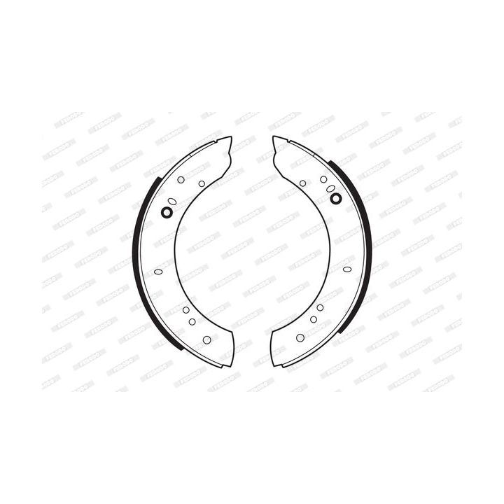 Stabdžių trinkelių komplektas FERODO FSB347