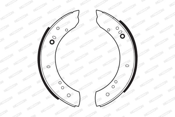 Stabdžių trinkelių komplektas FERODO FSB347