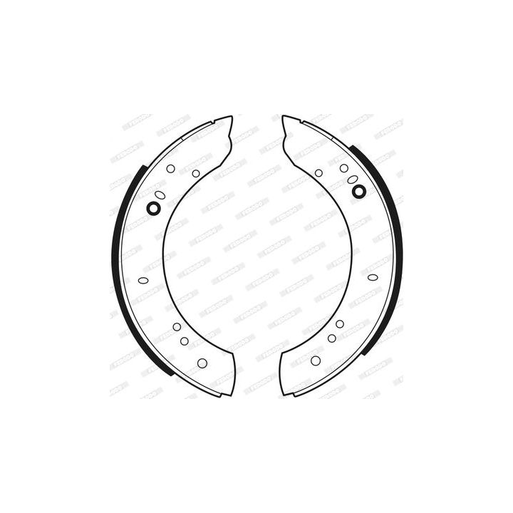 Stabdžių trinkelių komplektas FERODO FSB347