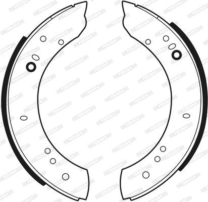 Stabdžių trinkelių komplektas FERODO FSB347