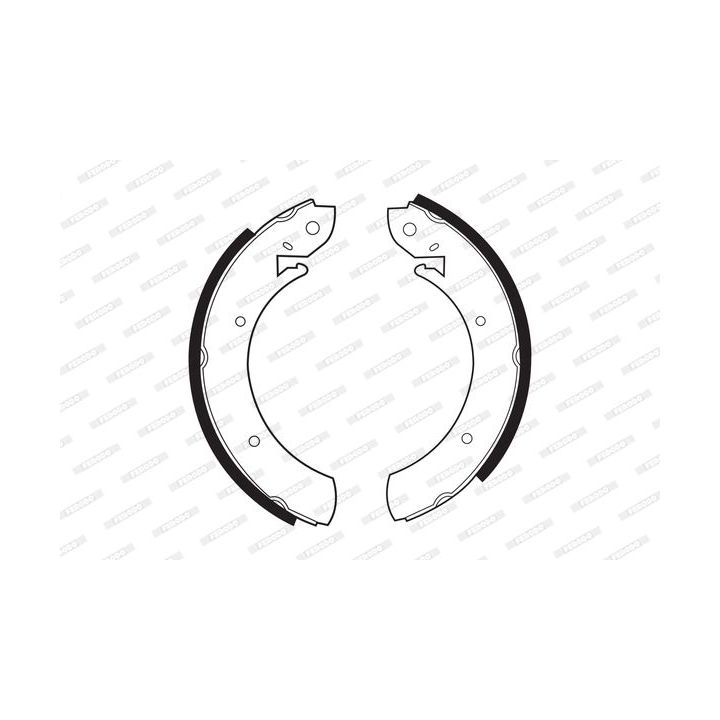 Stabdžių trinkelių komplektas FERODO FSB361