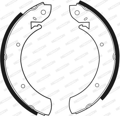 Stabdžių trinkelių komplektas FERODO FSB361