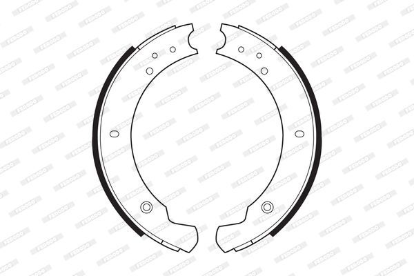 Stabdžių trinkelių komplektas FERODO FSB365