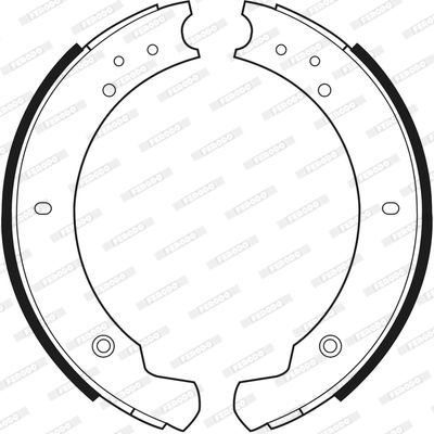 Stabdžių trinkelių komplektas FERODO FSB365