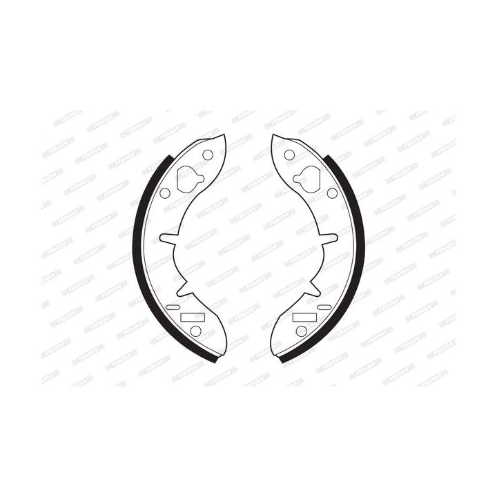 Stabdžių trinkelių komplektas FERODO FSB373