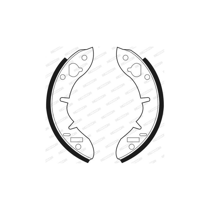 Stabdžių trinkelių komplektas FERODO FSB373