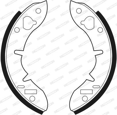 Stabdžių trinkelių komplektas FERODO FSB373