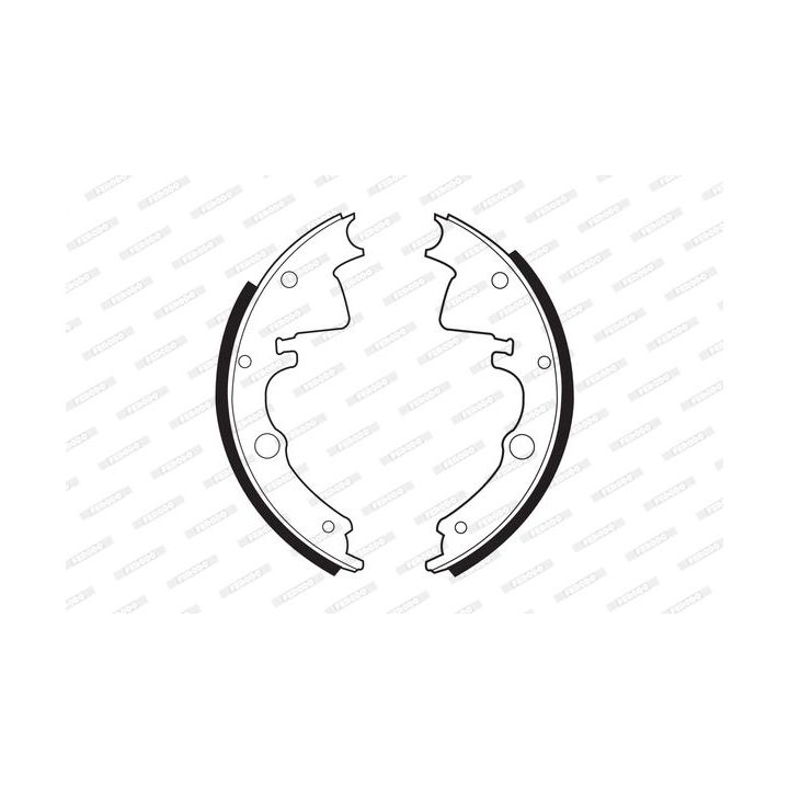 Stabdžių trinkelių komplektas FERODO FSB378