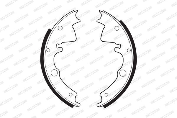 Stabdžių trinkelių komplektas FERODO FSB378