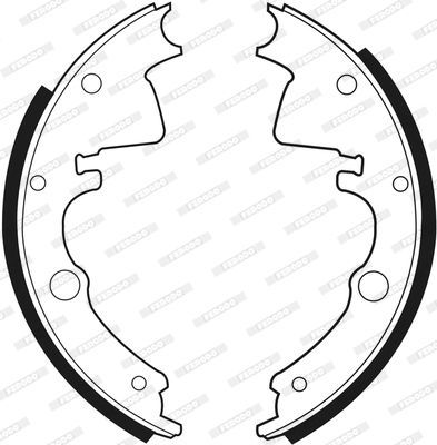 Stabdžių trinkelių komplektas FERODO FSB378