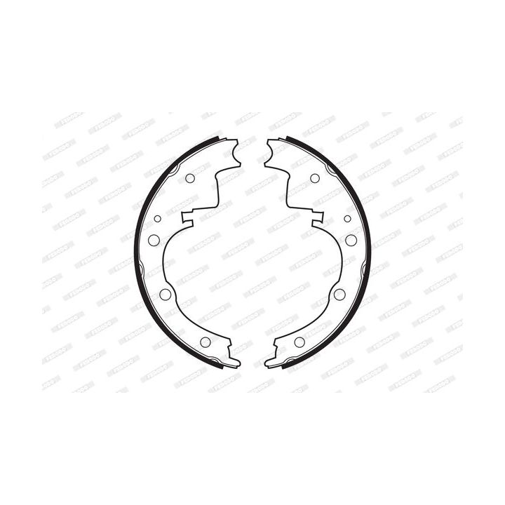 Stabdžių trinkelių komplektas FERODO FSB391