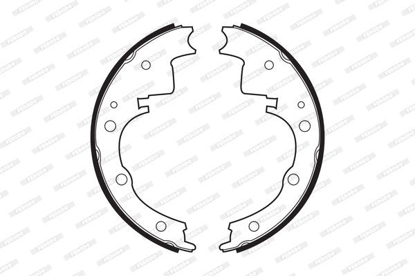 Stabdžių trinkelių komplektas FERODO FSB391