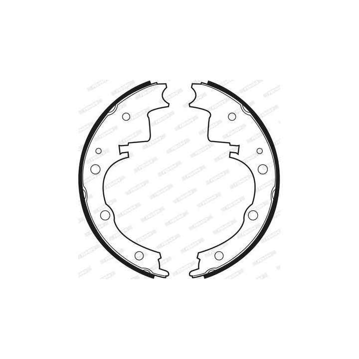 Stabdžių trinkelių komplektas FERODO FSB391