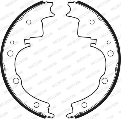 Stabdžių trinkelių komplektas FERODO FSB391