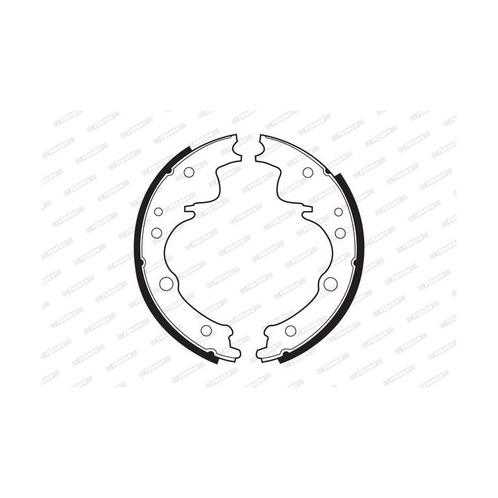 Stabdžių trinkelių komplektas FERODO FSB393R