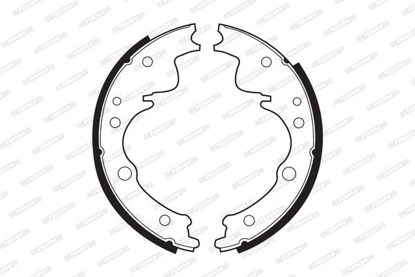 Stabdžių trinkelių komplektas FERODO FSB393R