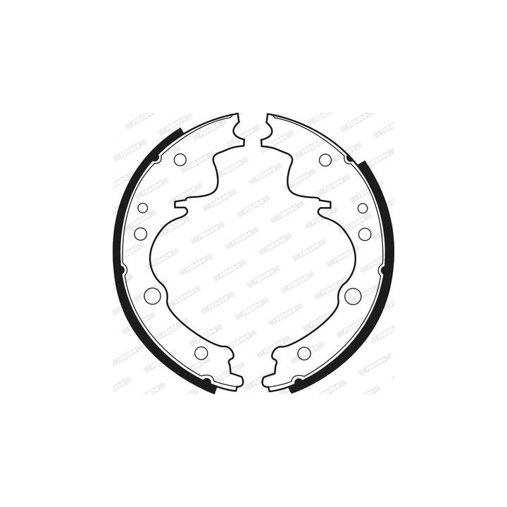 Stabdžių trinkelių komplektas FERODO FSB393R