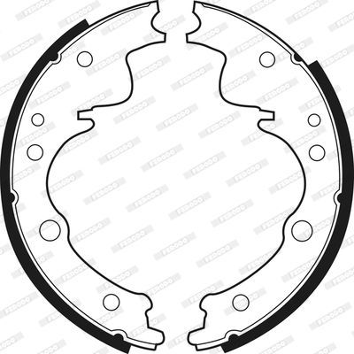Stabdžių trinkelių komplektas FERODO FSB393R