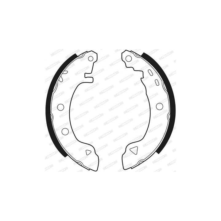 Stabdžių trinkelių komplektas FERODO FSB401