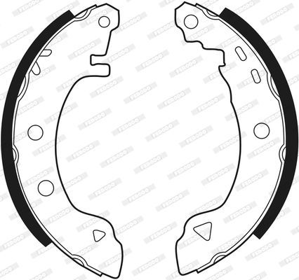 Stabdžių trinkelių komplektas FERODO FSB401
