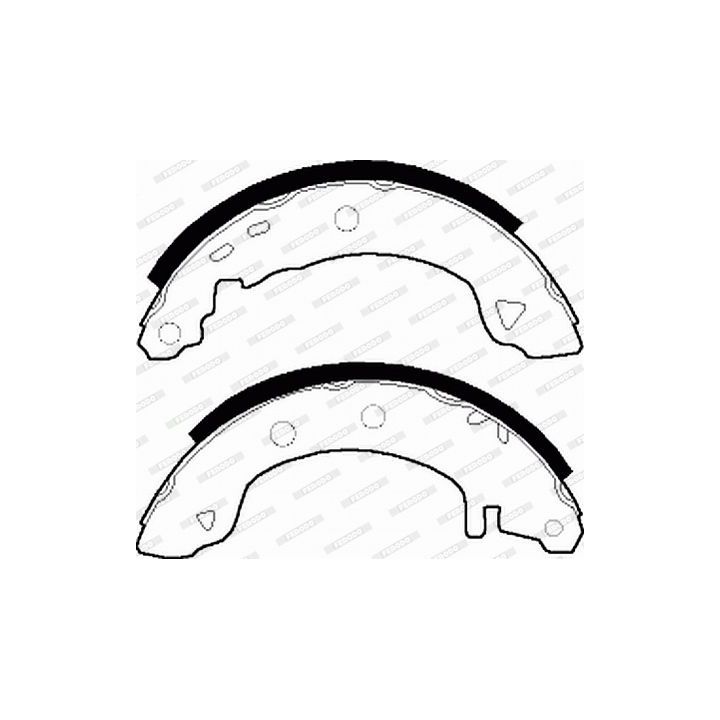 Stabdžių trinkelių komplektas FERODO FSB401