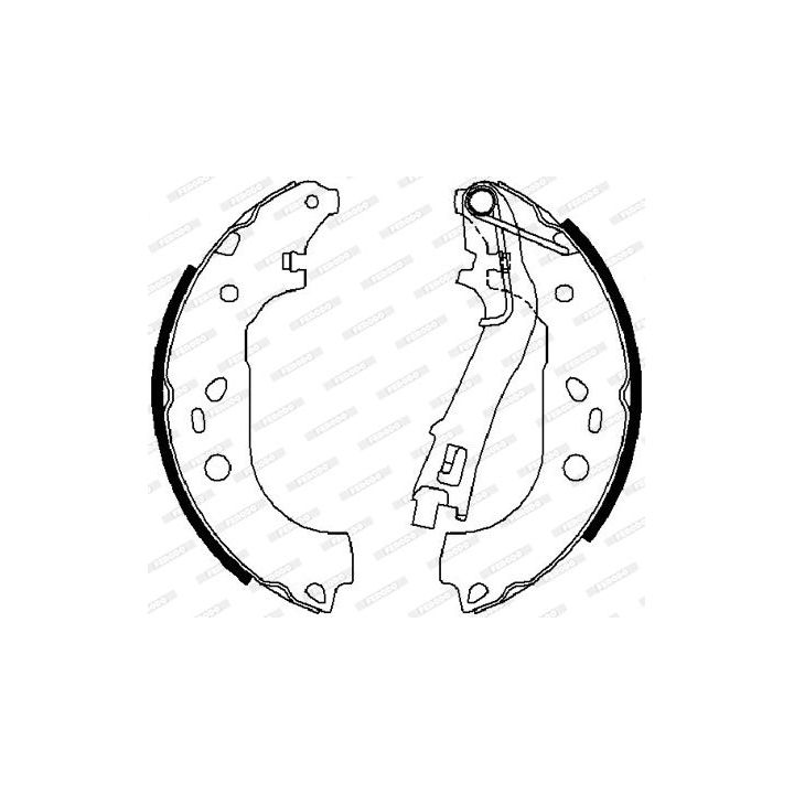 Stabdžių trinkelių komplektas FERODO FSB4015