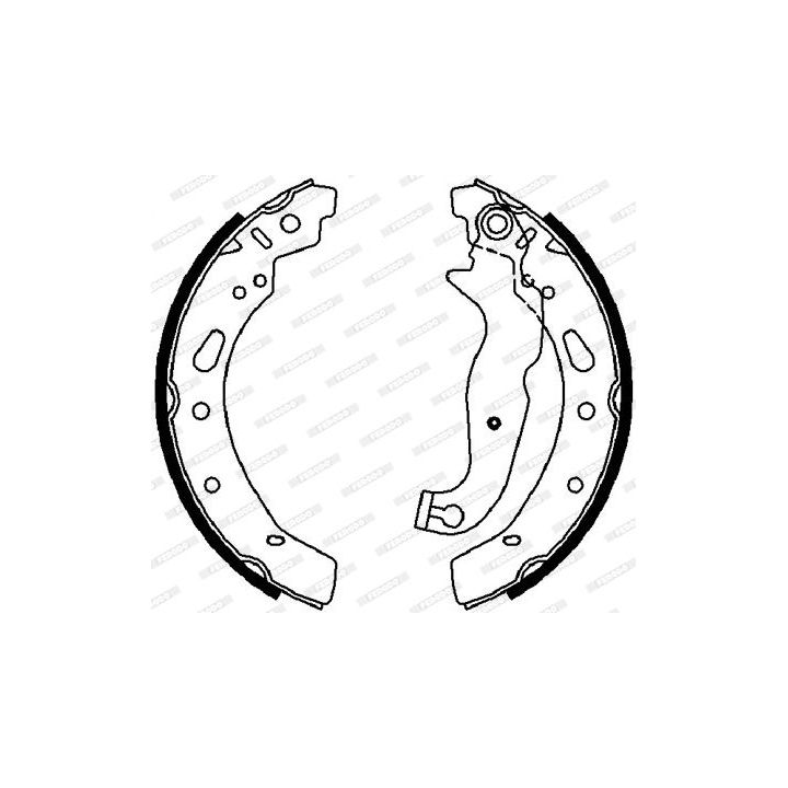 Stabdžių trinkelių komplektas FERODO FSB4018