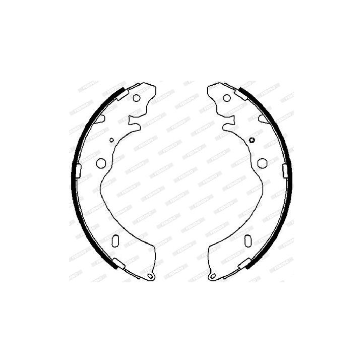 Stabdžių trinkelių komplektas FERODO FSB4023