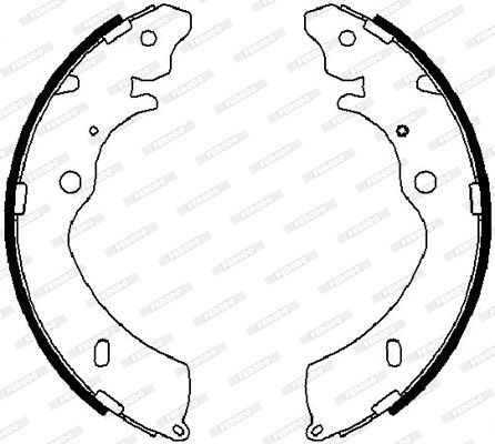 Stabdžių trinkelių komplektas FERODO FSB4023