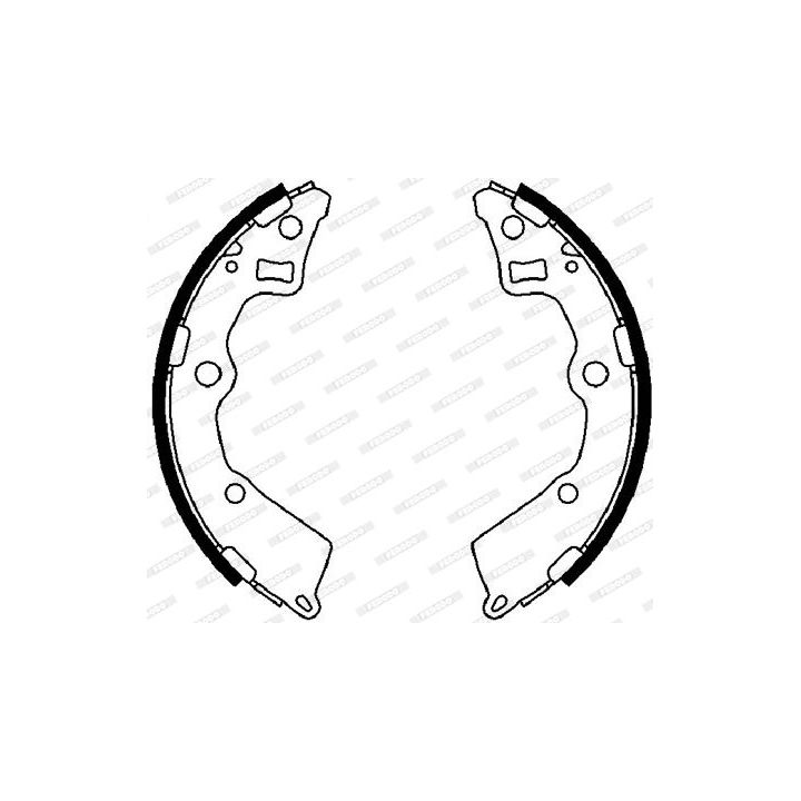 Stabdžių trinkelių komplektas FERODO FSB4025