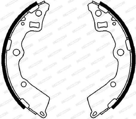 Stabdžių trinkelių komplektas FERODO FSB4025