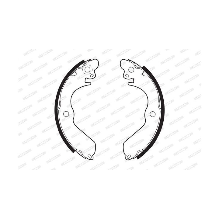 Stabdžių trinkelių komplektas FERODO FSB403