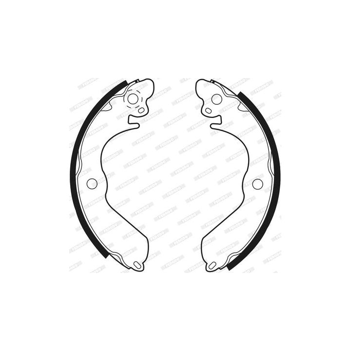 Stabdžių trinkelių komplektas FERODO FSB403