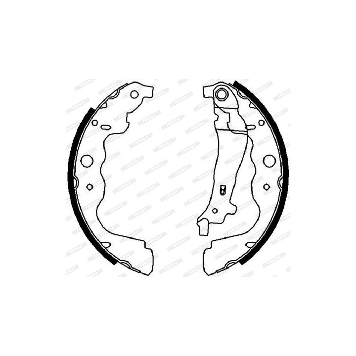 Stabdžių trinkelių komplektas FERODO FSB4031