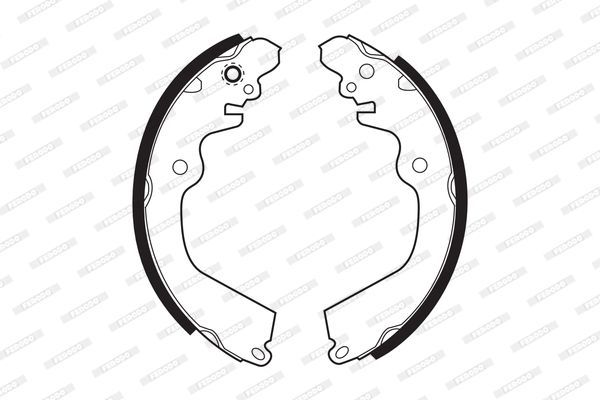 Stabdžių trinkelių komplektas FERODO FSB404