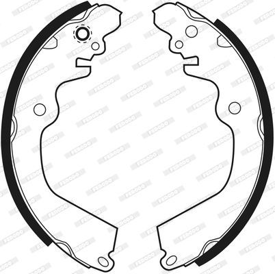 Stabdžių trinkelių komplektas FERODO FSB404