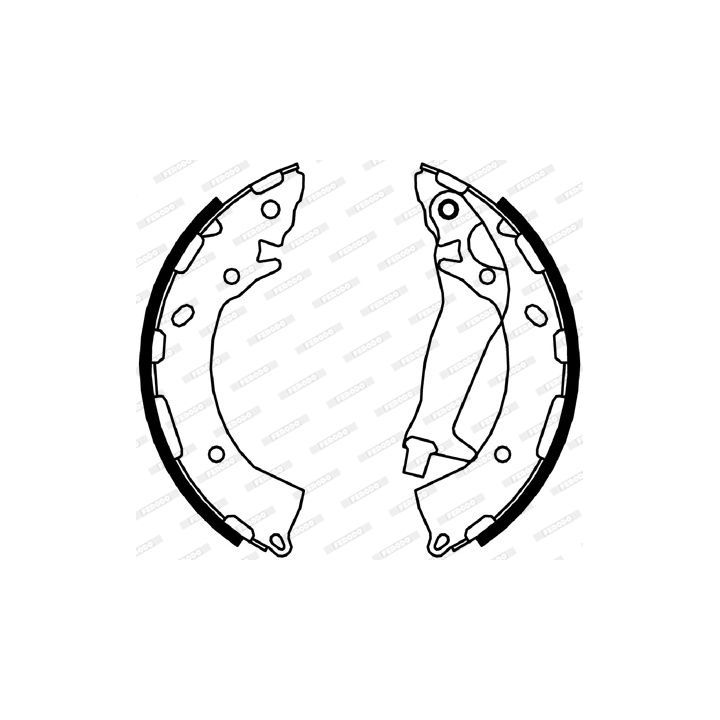 Stabdžių trinkelių komplektas FERODO FSB4047