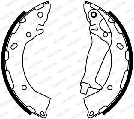 Stabdžių trinkelių komplektas FERODO FSB4047